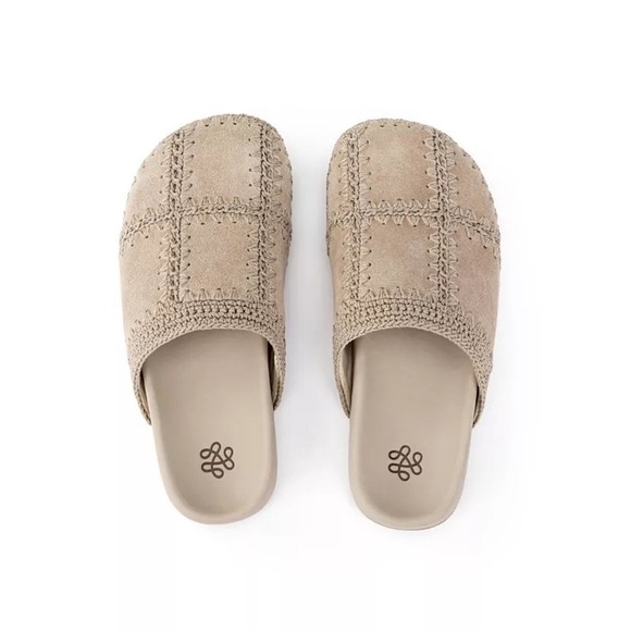 The Sak Shoes - The Sak Bolinas Crochet Clog Women's Shoe's‎ Slip on Mules Sand Rare Sz 8 NIB!
